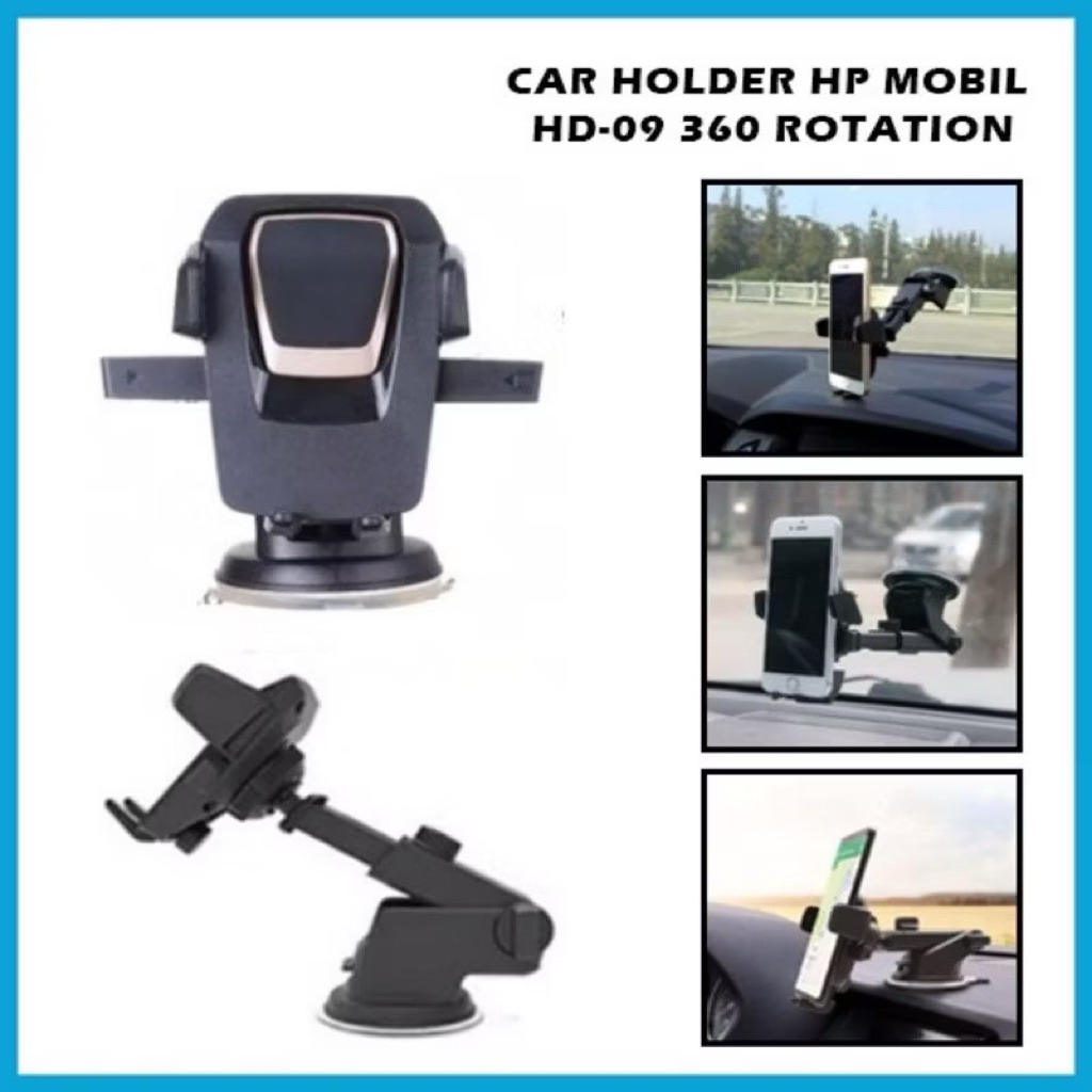 (GROSIRAN10) Holder Hp Mobil HD-09 Degree Rotation CarHolder HD09