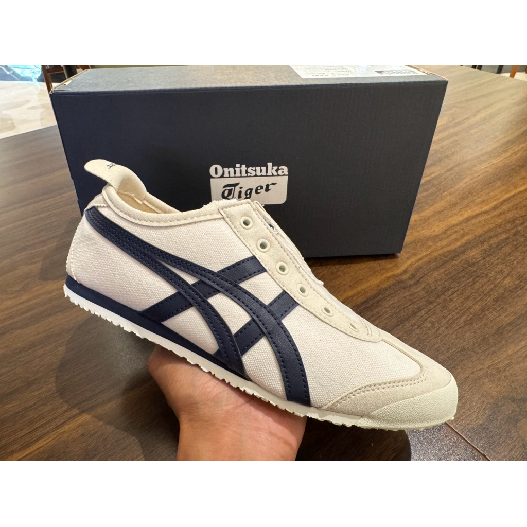 Sepatu Wanita Onitsuka Tiger Mexico 66 Slip-On Birch/Midnight