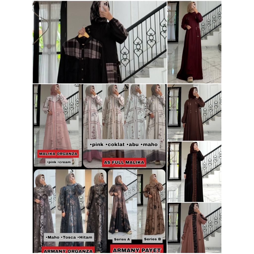 (((READY&PO)))NEW DRESS SET HIJAB ORIGINAL ANJANI STORE/COUPLE DRESS ANJANI STOR TERBARU