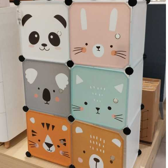 Informa Lemari Pakaian Plastik Multifungsi Animals Serie Drawer Binatang Lemari Anak Storage Mainan