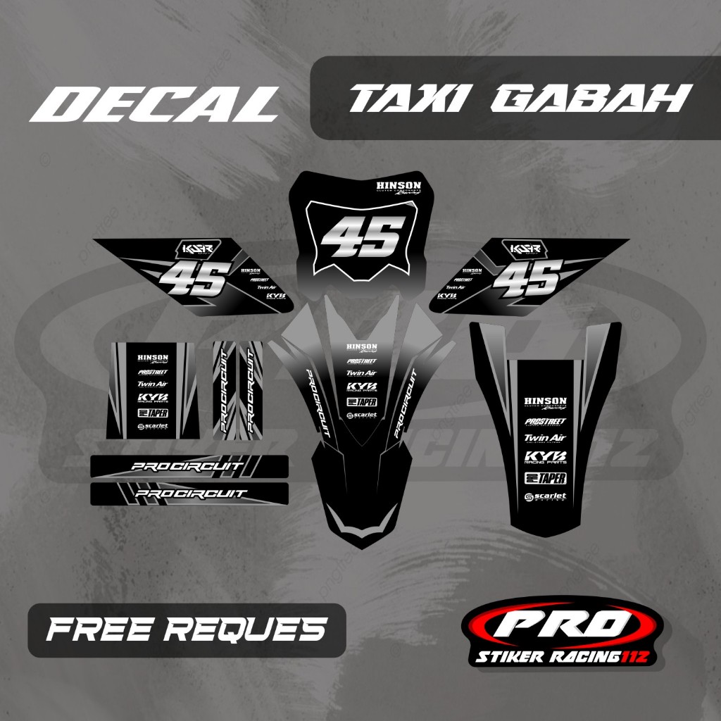 DECAL OJEK GABAH DECAL TAXI GABAH DECAL ANGKUT GABAH FREE CUSTOM