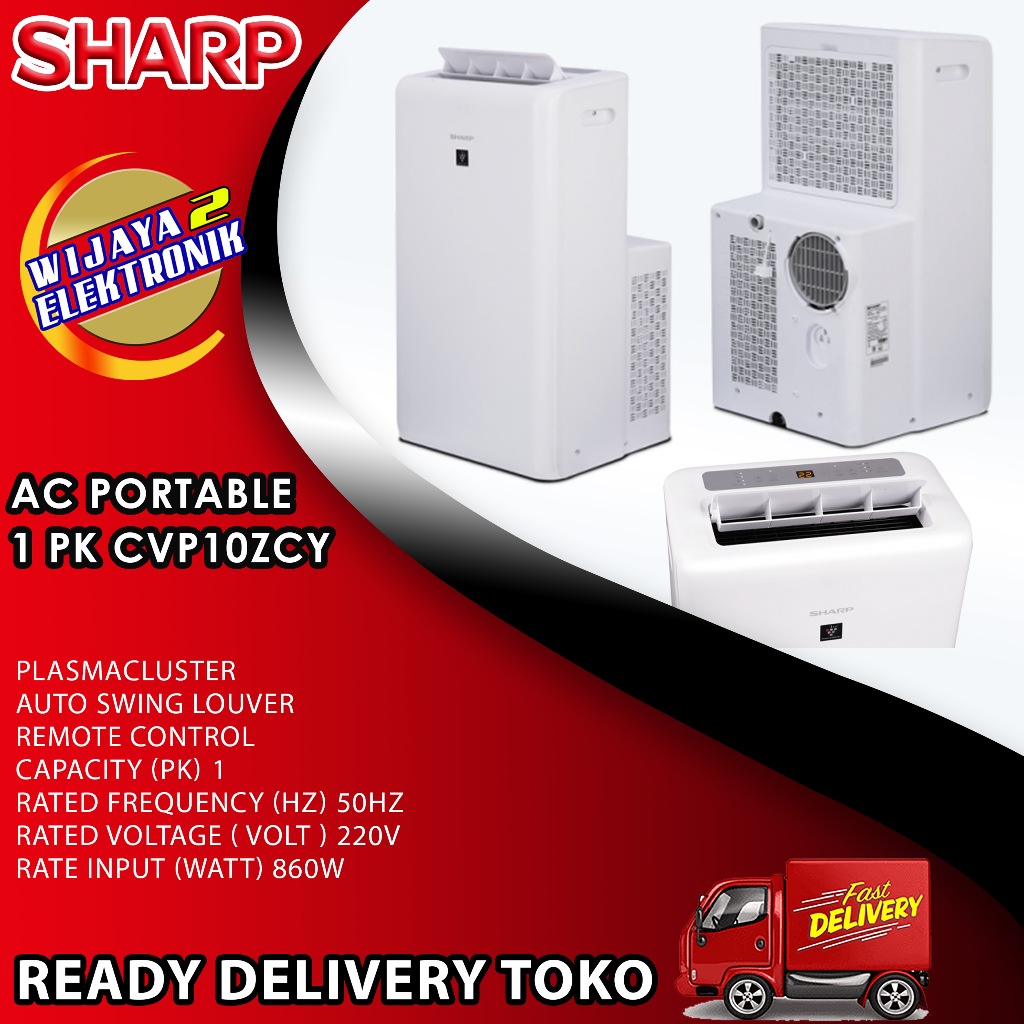 Sharp CVP10ZCY - AC Portable Sharp 1 PK Plasma Cluster
