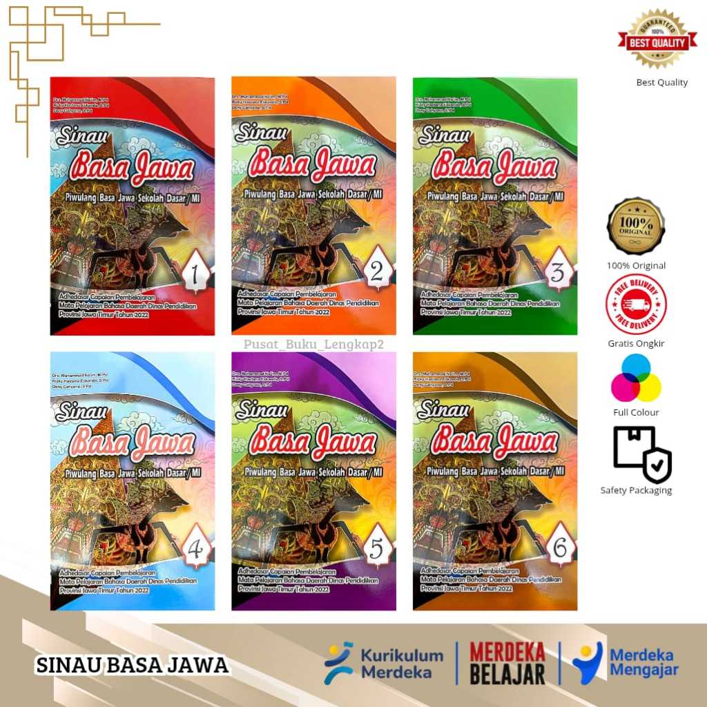 BUKU SISWA SINAU BASA JAWA KELAS 1,2,3,4,5,6 KURIKULUM PENGGERAK-MERDEKA SD/MI PENERBIT : PUSTAKA CE