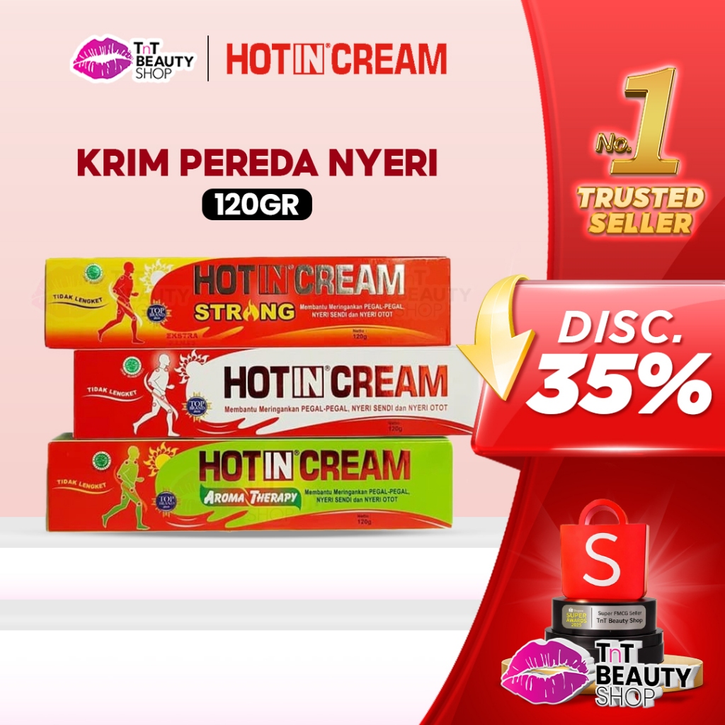 HOT IN CREAM 120gr Cream Pegal, Nyeri Sendi, Nyeri Otot Hot in Cream Strong Aroma Terapy  | TnT Beau