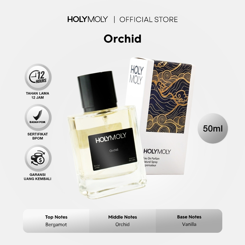 Holymoly - Orchid Parfum Wanita Aroma Fresh Bunga Orchid