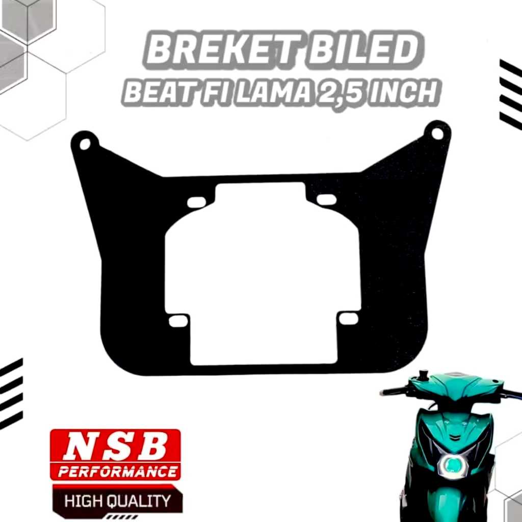 BREKET BRACKET DUDUKAN LAMPU BILED PROJIE 2,5 INCH BEAT FI BEAT FI LAMA 2013 MV55