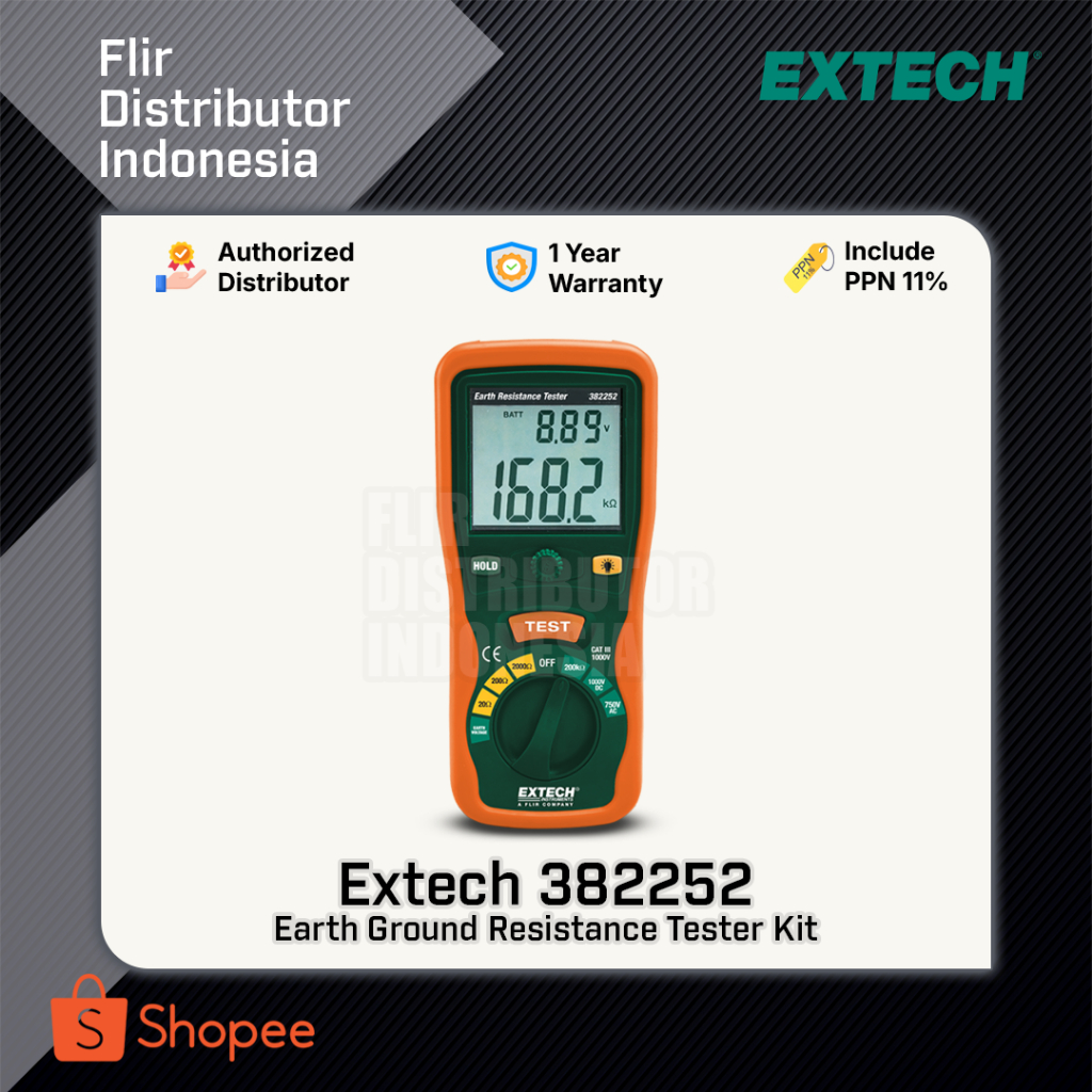 Extech Earth Ground Resistance Tester 382252
