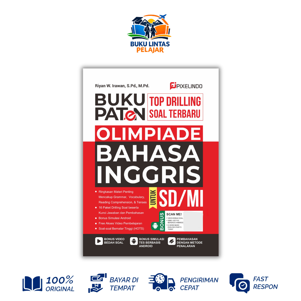 Buku Paten Drilling Soal Olimpiade Bahasa Inggris SD/MI - Pixelindo