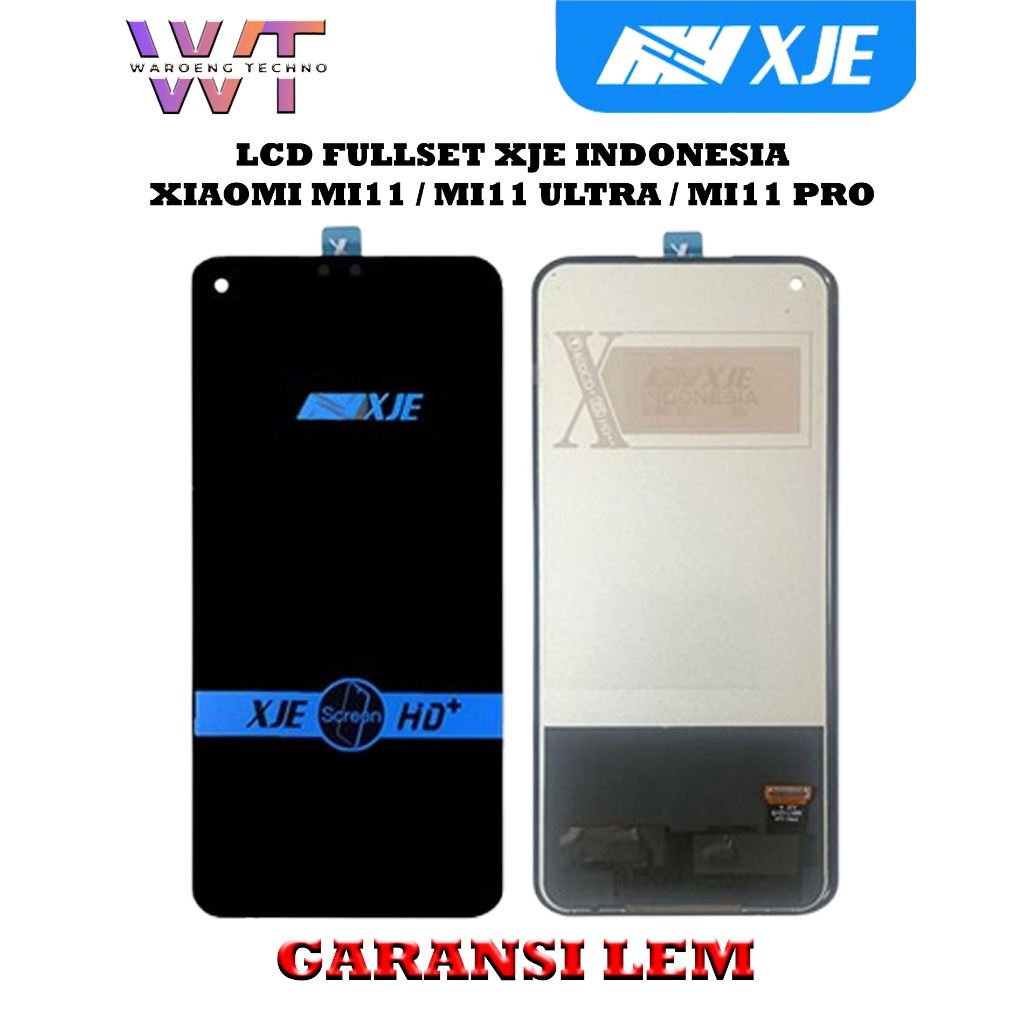 LCD XIAOMI MI11 / MI11 ULTRA / MI11 PRO BLACK FULLSET TOUCHSCREEN XJE INDONESIA