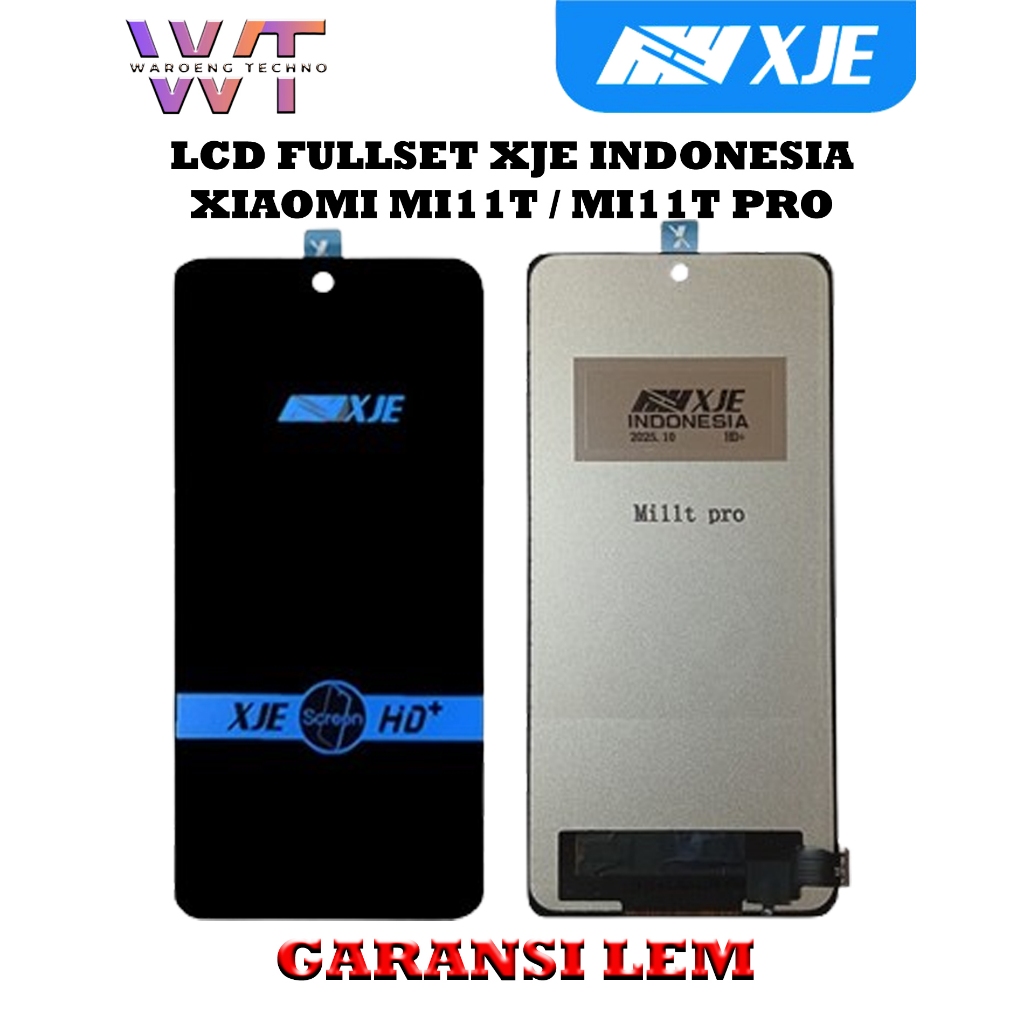 LCD XIAOMI MI11T / MI11T PRO BLACK FULLSET TOUCHSCREEN XJE INDONESIA