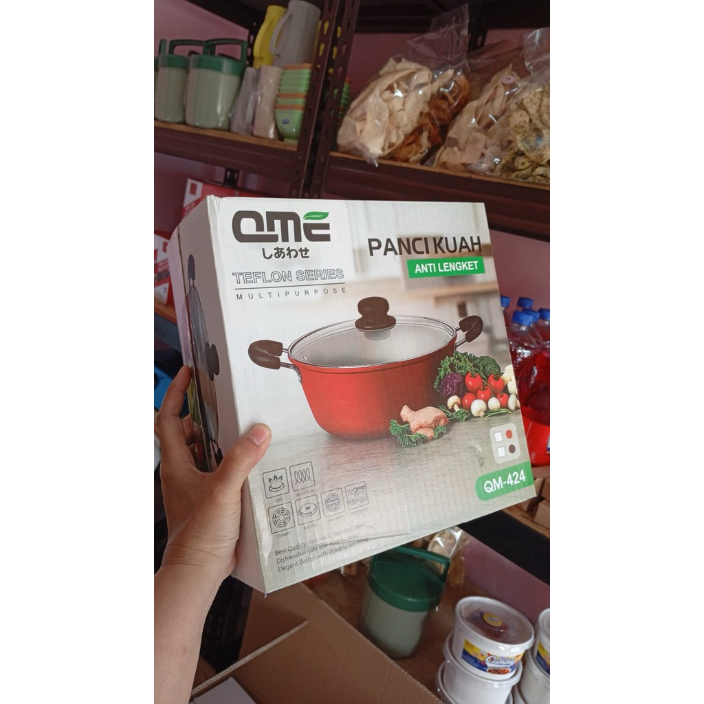 Panci Soup QME 24cm Anti Lengket (Panci Sayur, Goreng/Berkuah)