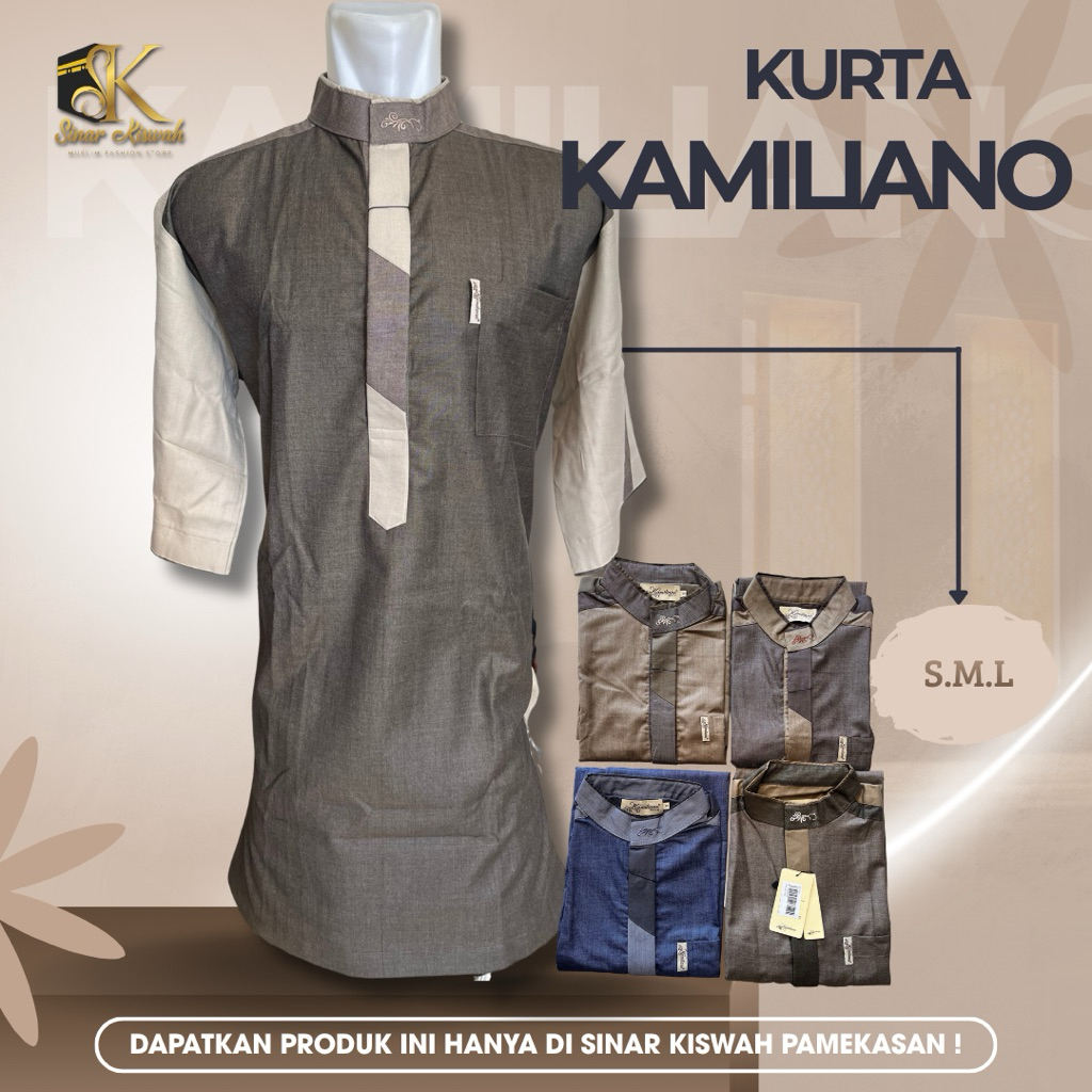 BAJU KOKO KURTA KAMILIANO LENGAN 3/4