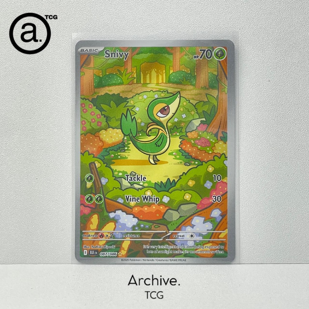 Snivy AR (087/086) Pokemon English ~ Black Bolt (BLK)