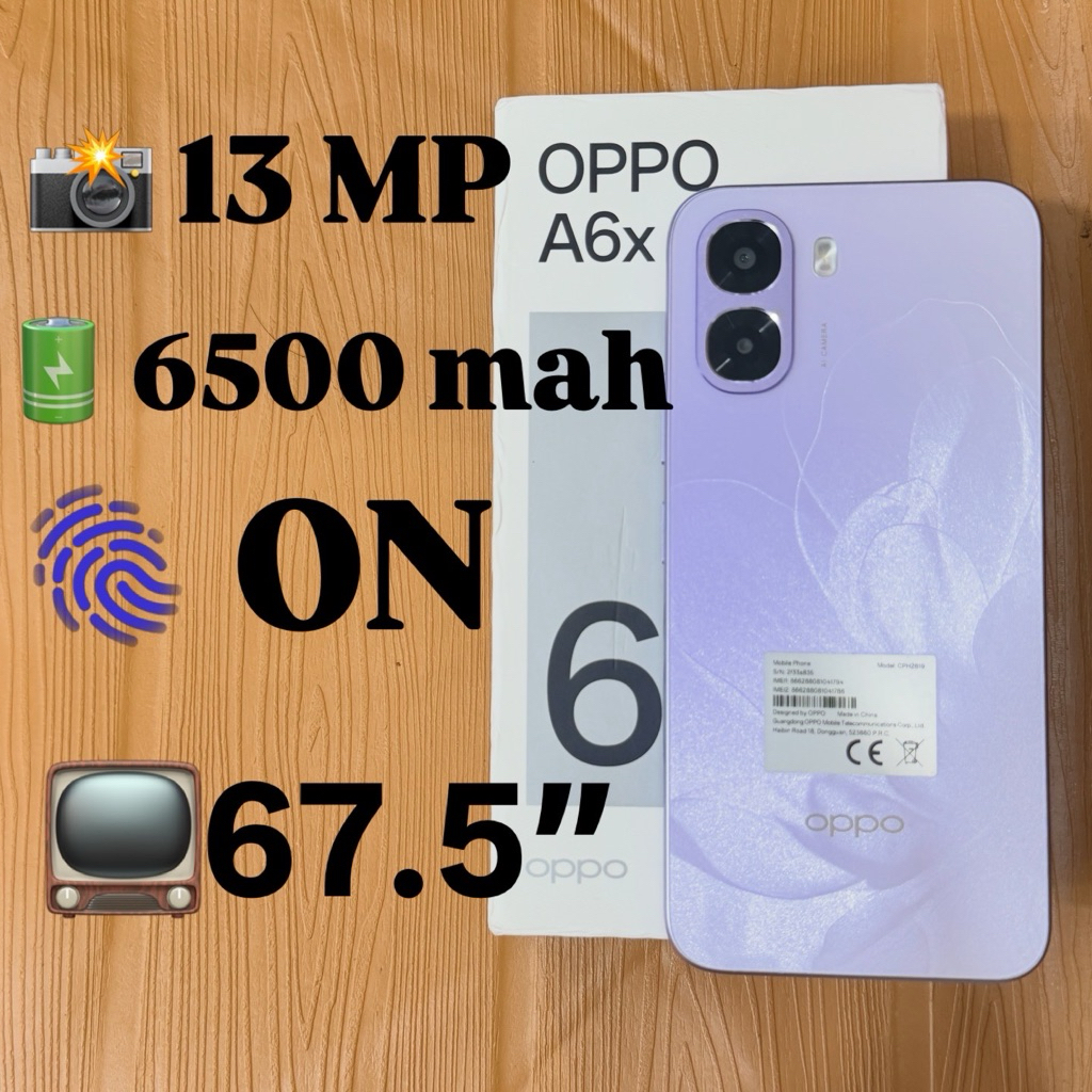 OPPO A6X Ram 6+6/256 original