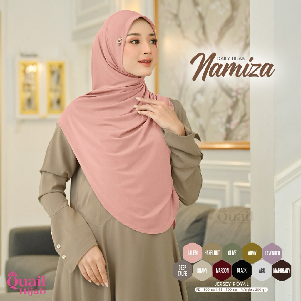 Quail Hijab - NAMIZA HIJAB INSTAN ORI QUAIL JERSEY PREMIUM