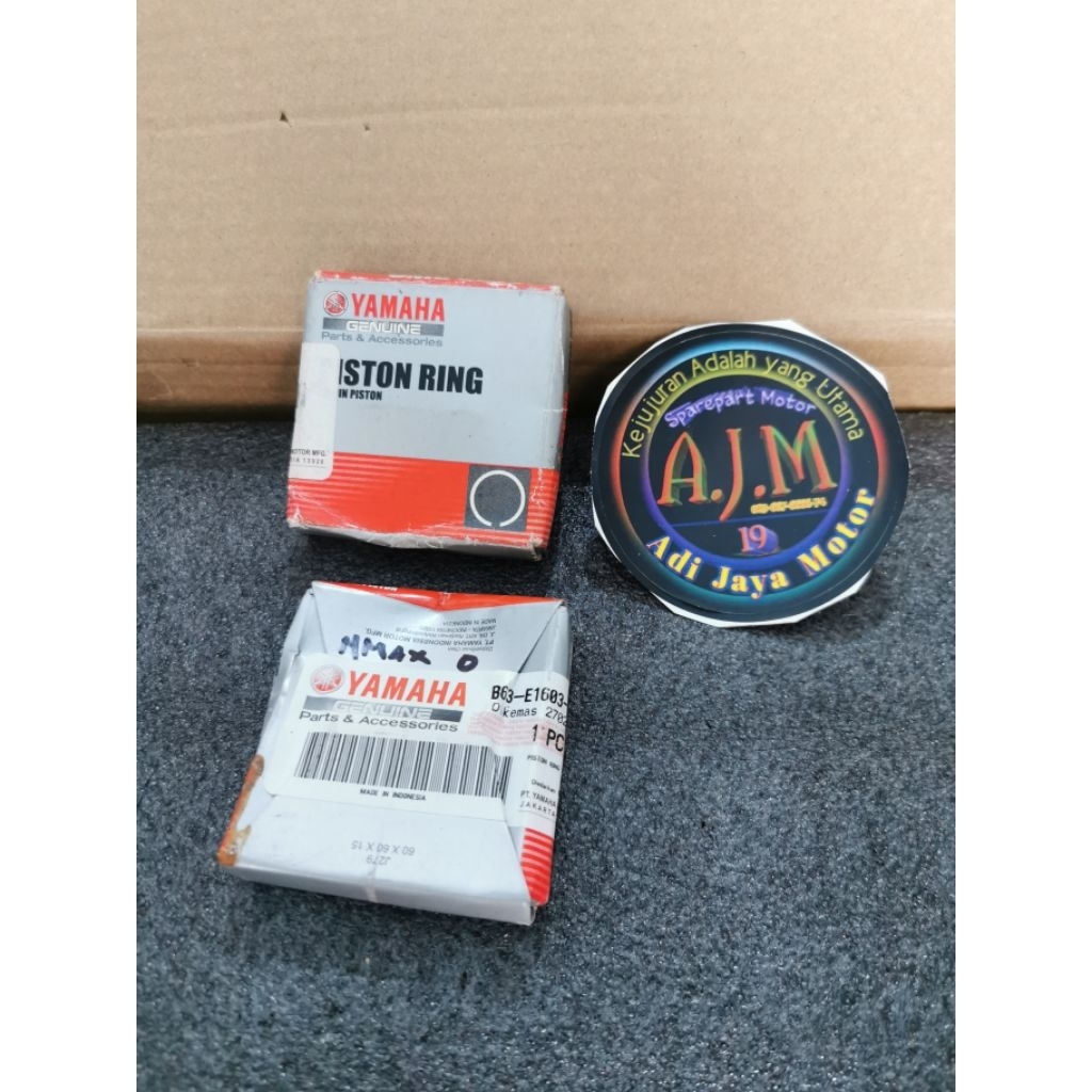 Ring Piston Seher Nmax New Aerox 155 Oversize Os STD STANDAR Original Yamaha B63