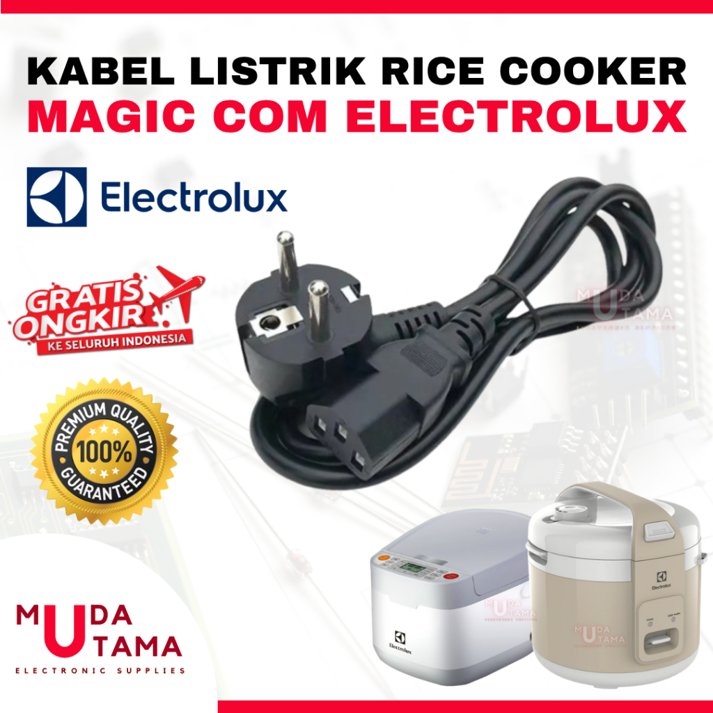 Kabel Rice Cooker MagicCom ELECTROLUX | Cok Kabel MagicCom ELECTROLUX | Kabel Listrik Magic Com ELEC