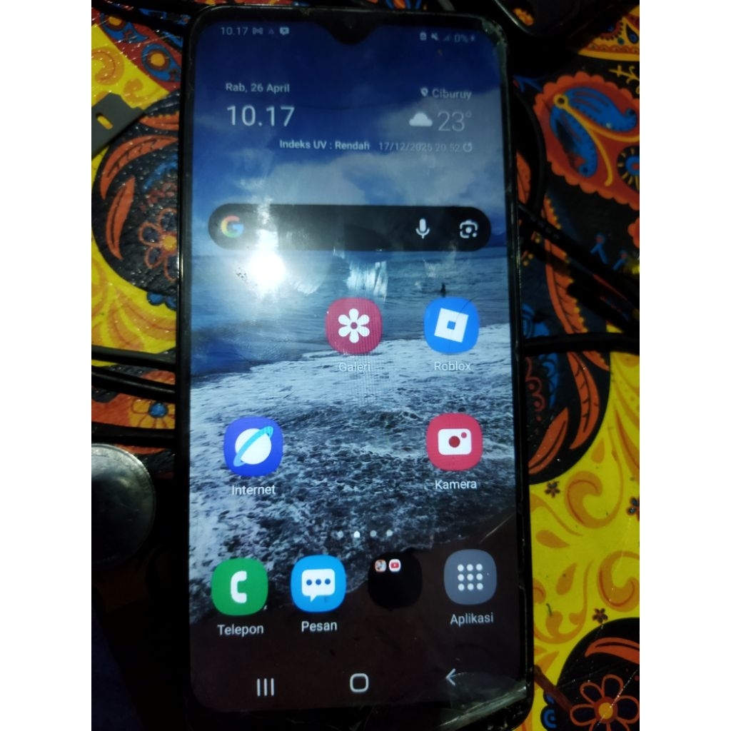 SAMSUNG A50S MINUS LCD(BAHAN SERVICE)