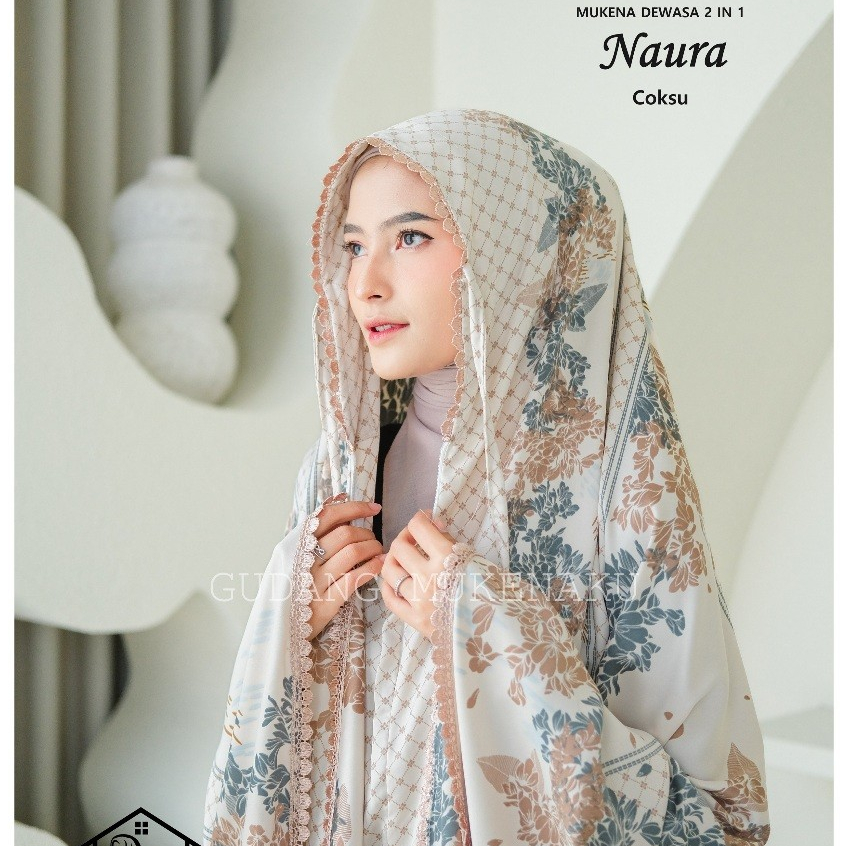 MUKENA DEWASA BAHAN SILKY PREMIUM TRAVEL 2IN1 RENDA GOLD IMPORT MEWAH CANTIK JUMBO BY GUDANG MUKENAK