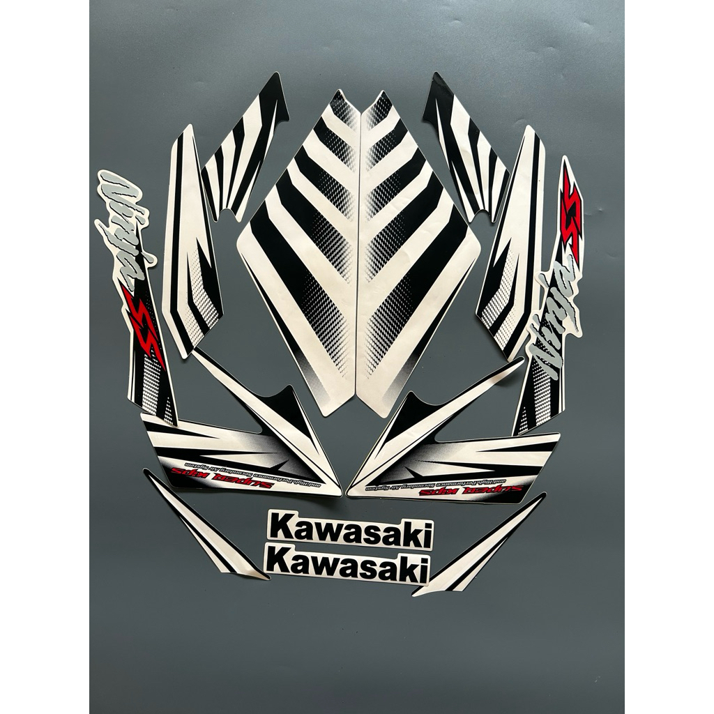 STRIPING STIKER NINJA SS ZEBRA 2014 PUTIH