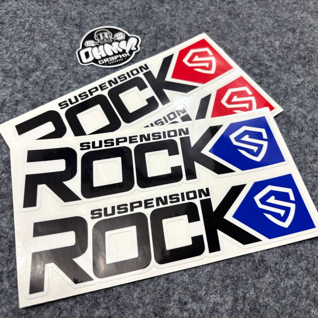 Sticker shock ROCKS BIRU MERAH USD REAL JUMP EXPEDITION WR Klx Crf KTM KX GORDON