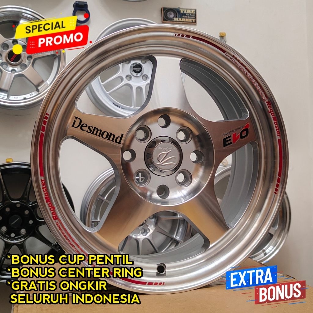 (Spesial promo) Velg mobil Evo regamaster R15 (baru)