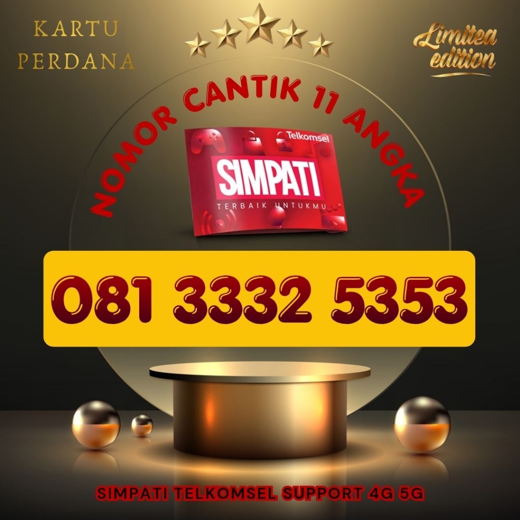 NEW Simpati Nomor Cantik Simpati 11digit 11angka 4G 5G Telkomsel Simpati 3G 4G 5G Kartu Perdana Telk