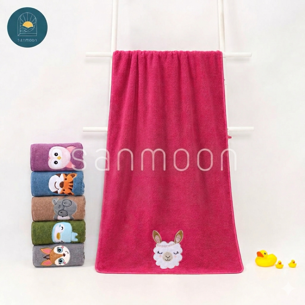 Handuk Bulu Baby Doll Size ANAK (50cm x 100cm) | (60cm x 120cm) | Import |