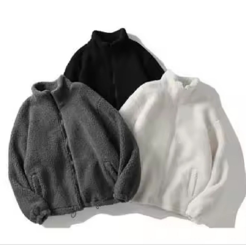 JAKET BULU SHERPA PRIA DEWASA JAKET BULU MUSIM DINGIN