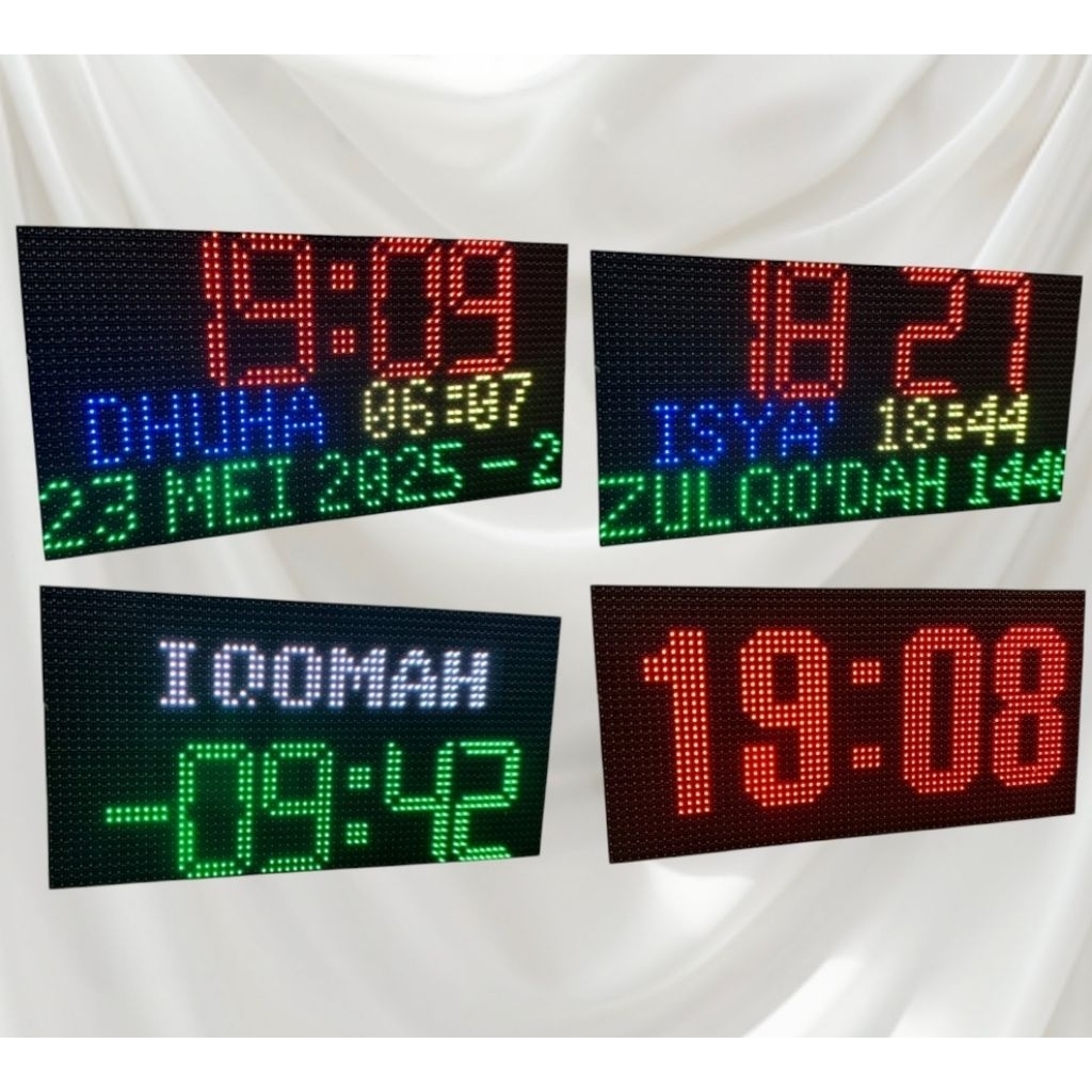 JAM DIGITAL DINDING MASJID / JAM WAKTU SHOLAT MASJID DIGITAL JWS TERMURAH