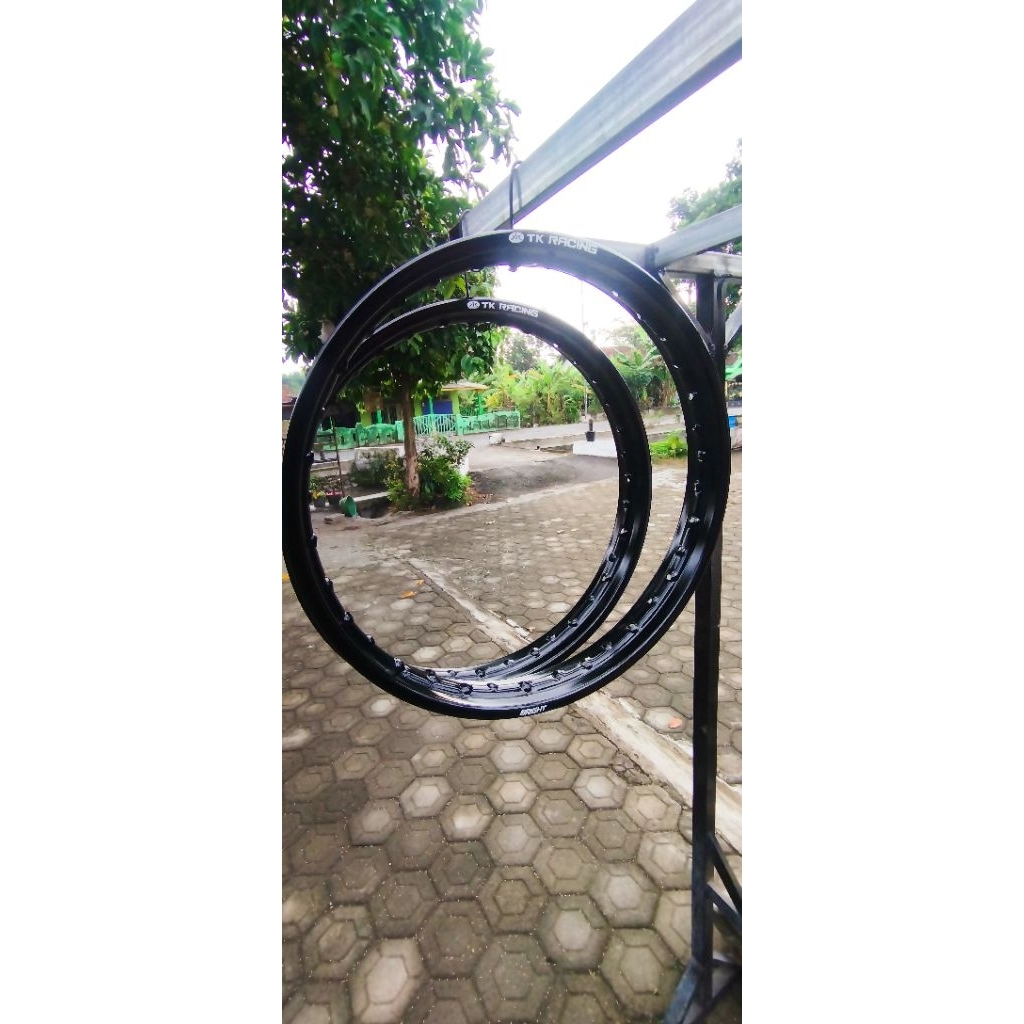 ( BISA COD ) Velg standrt motor DID/besi ring 18 warna hitam glossy TK RACING murah