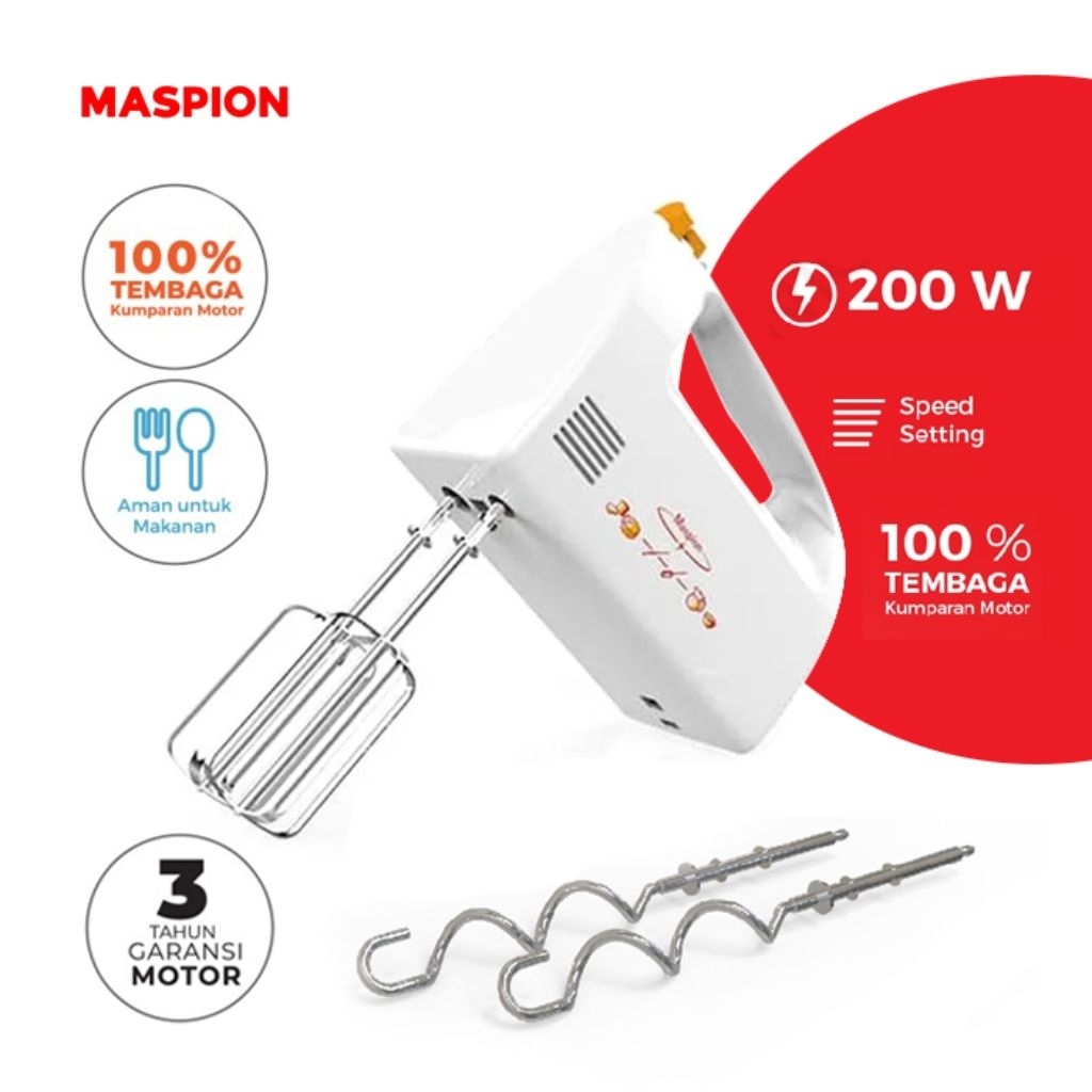 Hand Mixer Maspion MT-1190, 1193, 1150 Maspion Hand Mixer