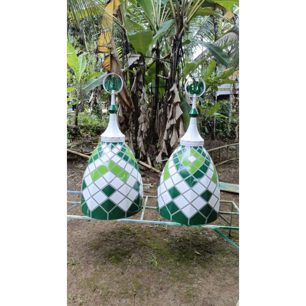 Kubah Masjid Galvalum 60 cm tapak bawah premium