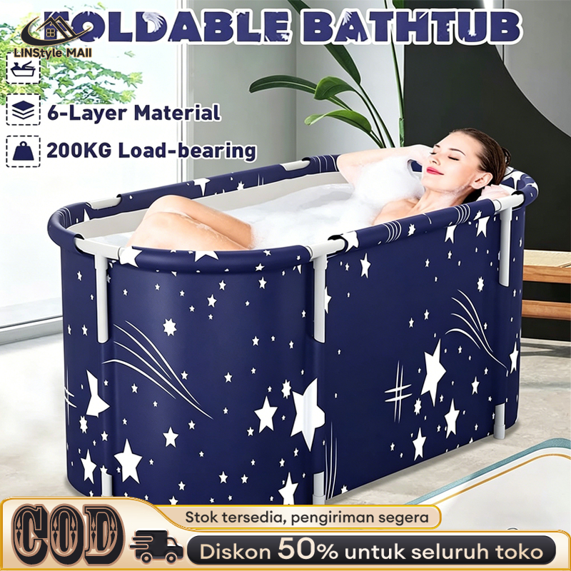 Bak Mandi Portabel Lipat Ember Mandi LipatDewasa Besar Tebalathtub Bak Mandi Anak dan Dewasa