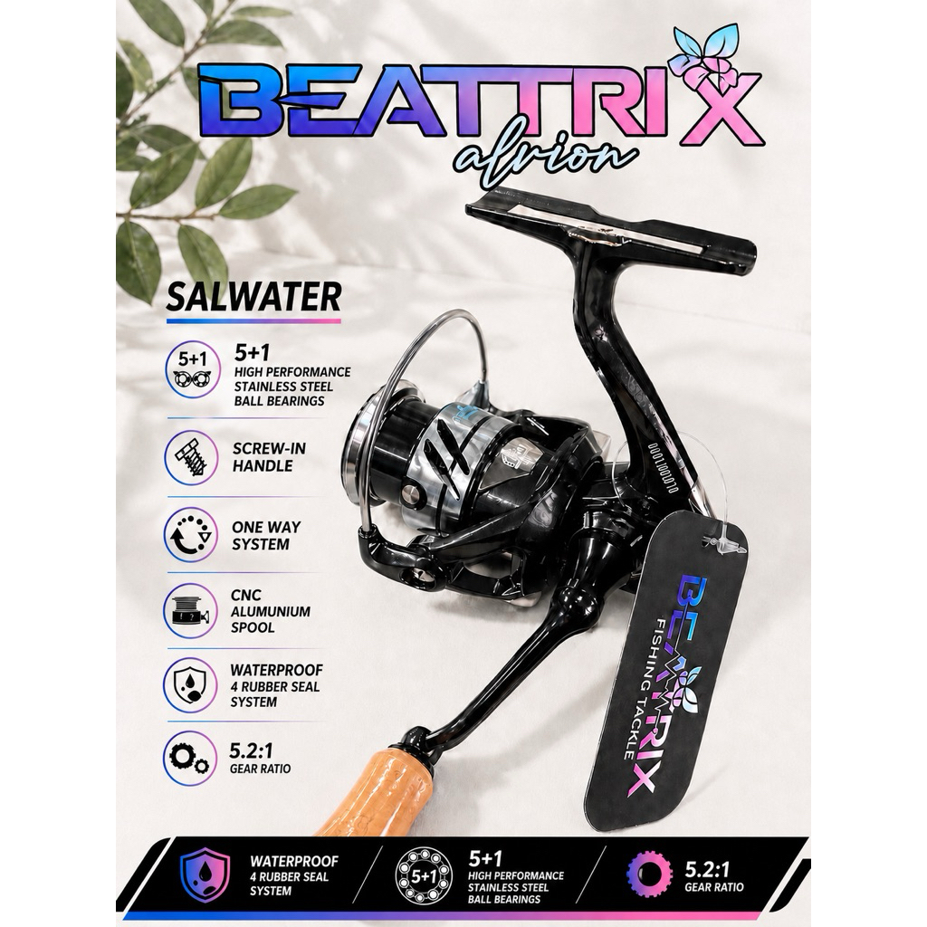 reel SW beatrix alvion power handle
