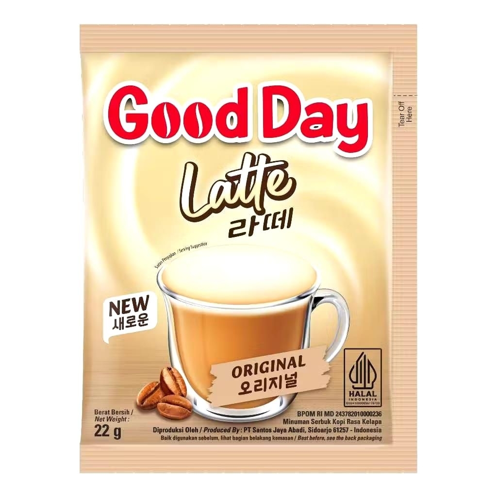 Good Day Kopi Latte Original / Good Day Kopi Butterscotch Renceng 10x22gr