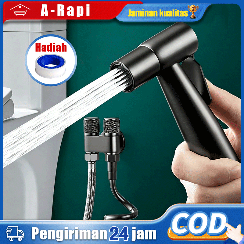 SUS304 Tahan Karat 1 Set Jet Shower Closet Jet Shower Kamar Mandi Kran Jet Shower Closet Shower Jet 