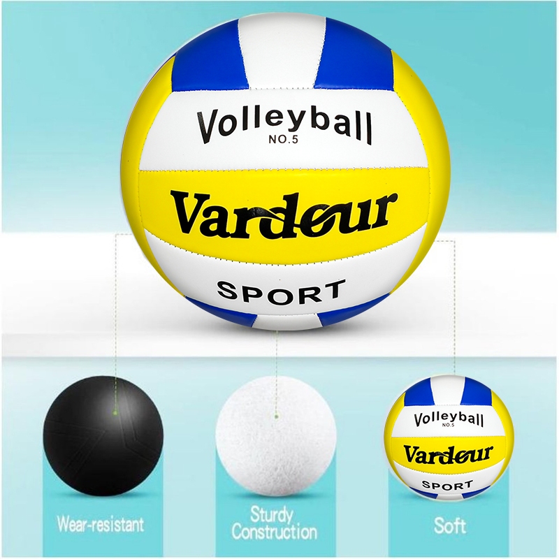 Vardour Bola Voli Ukuran 5 Standar FIVB - Lembut & Anti Slip/Ringan Tahan Lama, Cocok untuk Berbagai