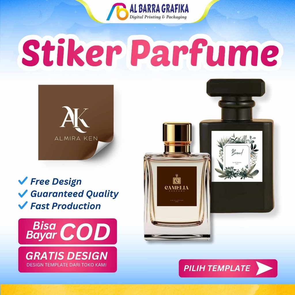 STIKER PARFUM THAILAND-FREE DESAIN-CUSTOM STIKER-STIKER MURAH Sticker Label Parfum / Perfume / Parfu