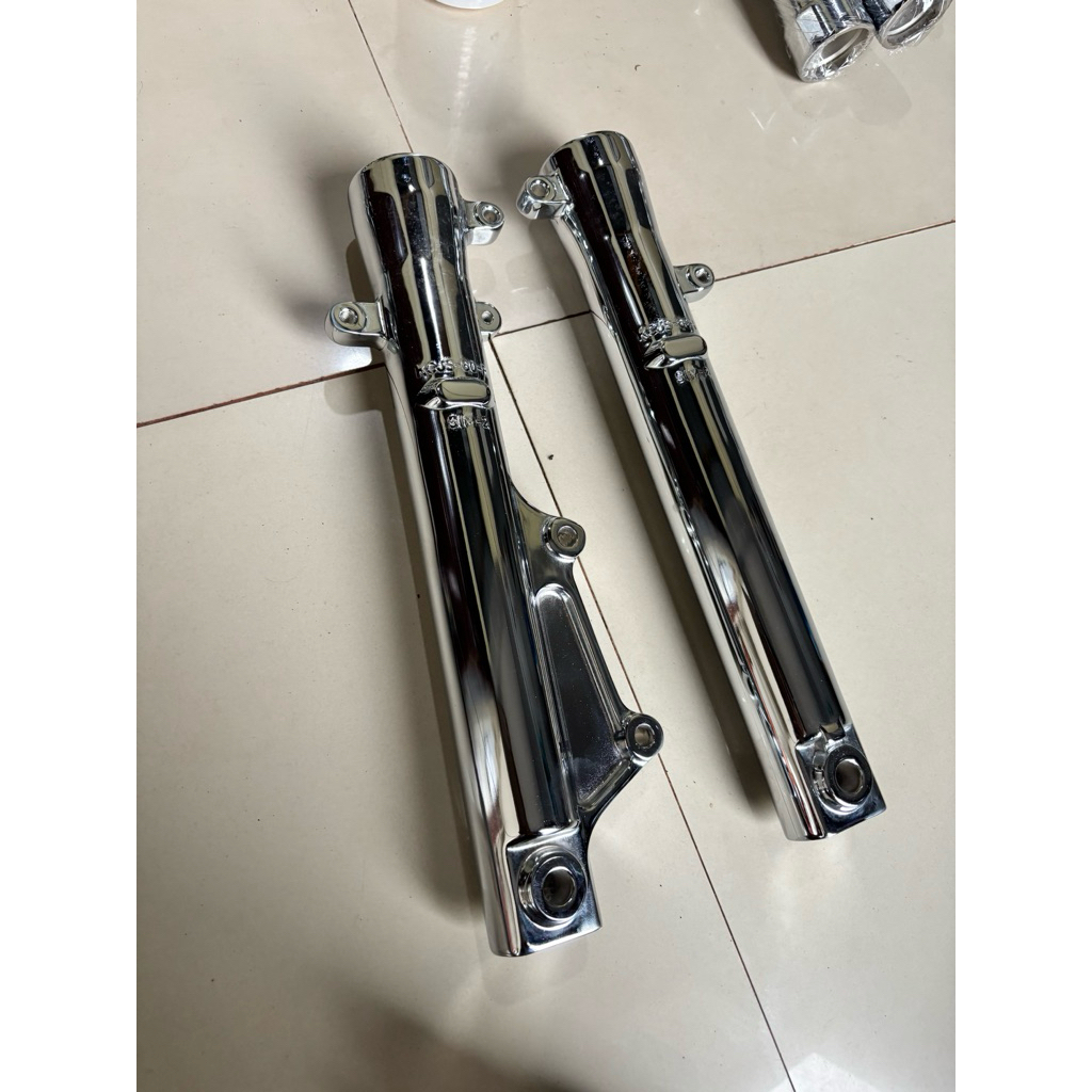BOTTOM SHOCK DEPAN MEGAPRO/TIGER ORI CHROME