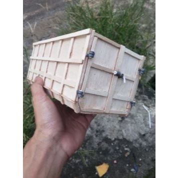 Bak Dump Miniatur Skala Truck Plastik Pintu Bisa Di Buka