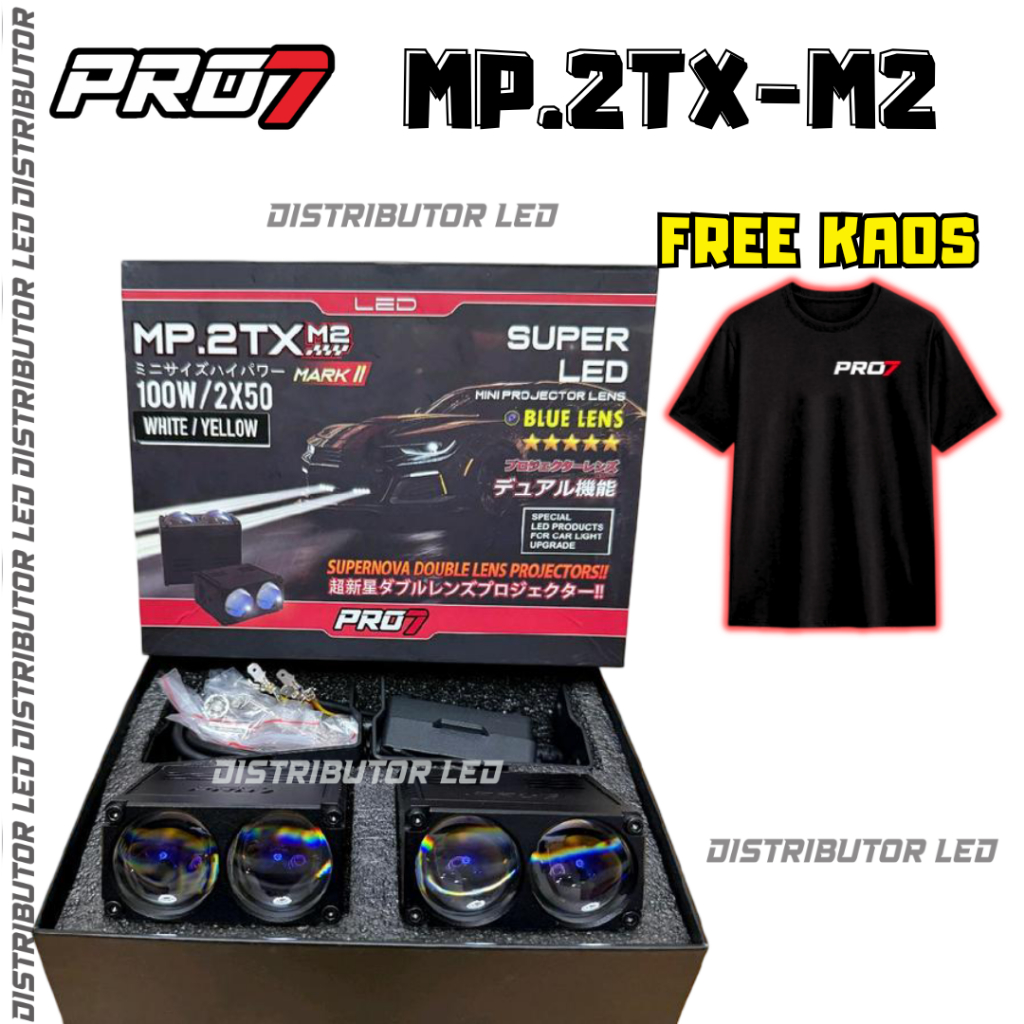 [BONUS KAOS] MINI PROJECTOR PROJIE 2 MATA LENSA PRO 7 PRO7 MP2TXM2 MARK II MP2TX-M2 MARKII MP 2TX M2