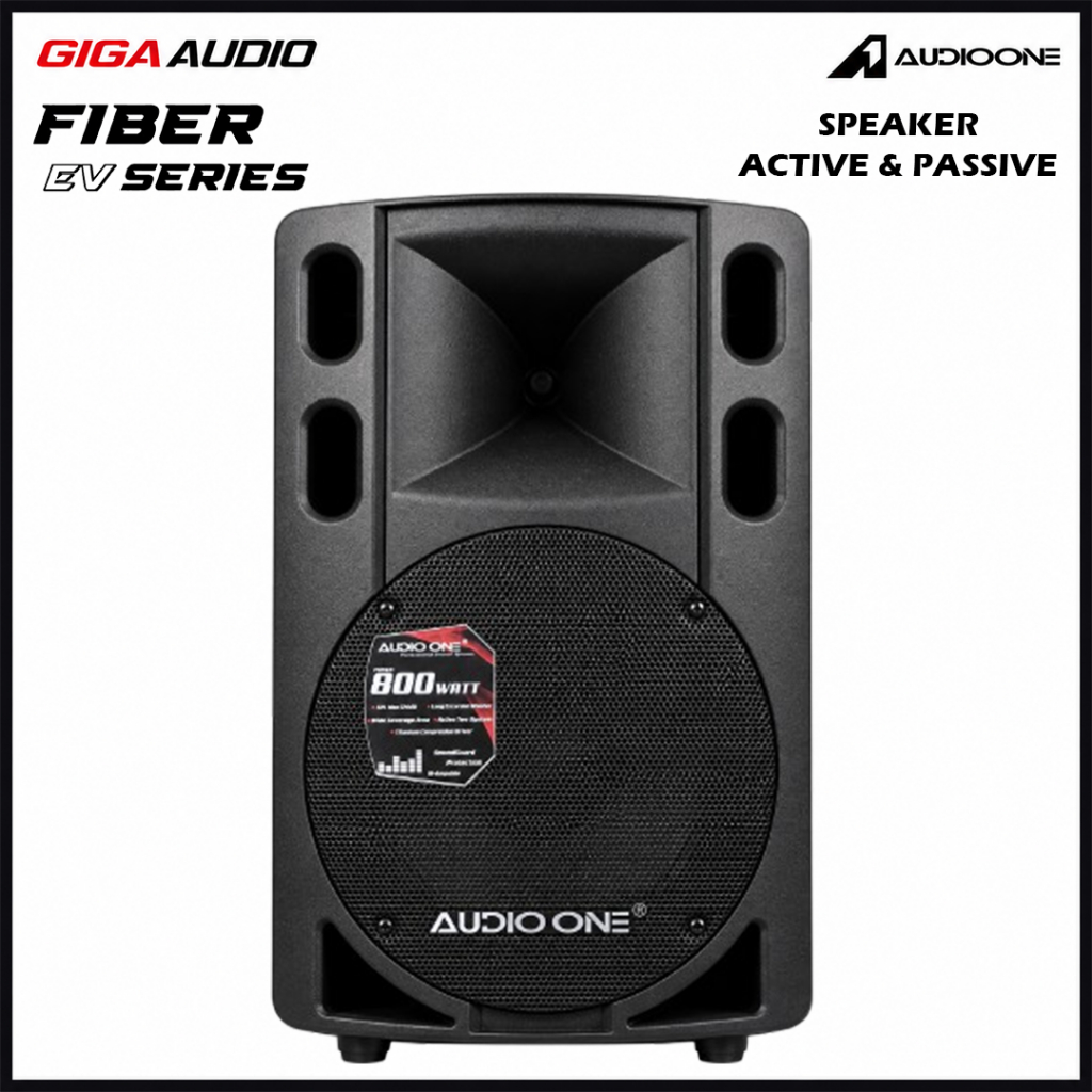 Speaker 12/15 inch Aktif Pasif AUDIOONE EV 115 Fiber Monitor Bluetooth USB Original | GA