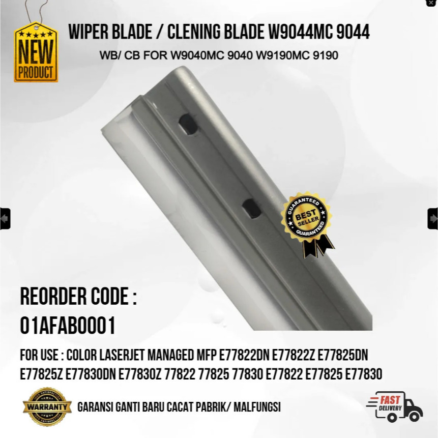 WIPER BLADE W9044MC 9044 For Color LaserJet Managed MFP E77822dn E77822z E77825dn E77825z E77830dn E