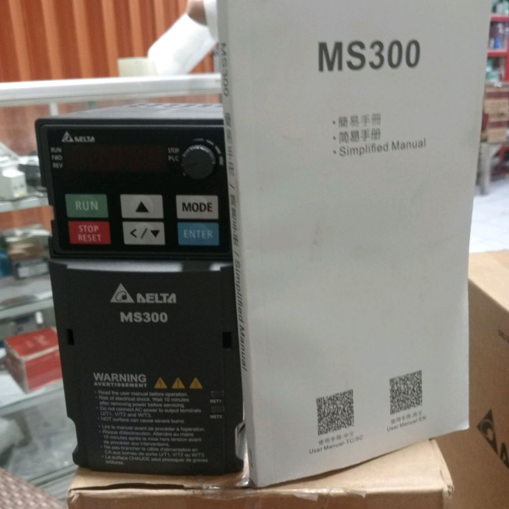 INVERTER DELTA VFD7A5MS23ANSAA 1.5KW 3PH 220V BARANG ORIGINAL