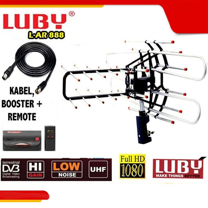 ANTENA TV DIGITAL LUBY L AR-888 SUPORT STB / ANTENA TV MODEL PARABOLA