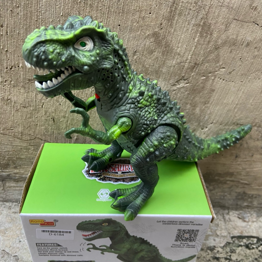 MAINAN DINOSAURUS / TYRANNOSAURUS BISA JALAN / DINO BISA JALAN DAN SUARA