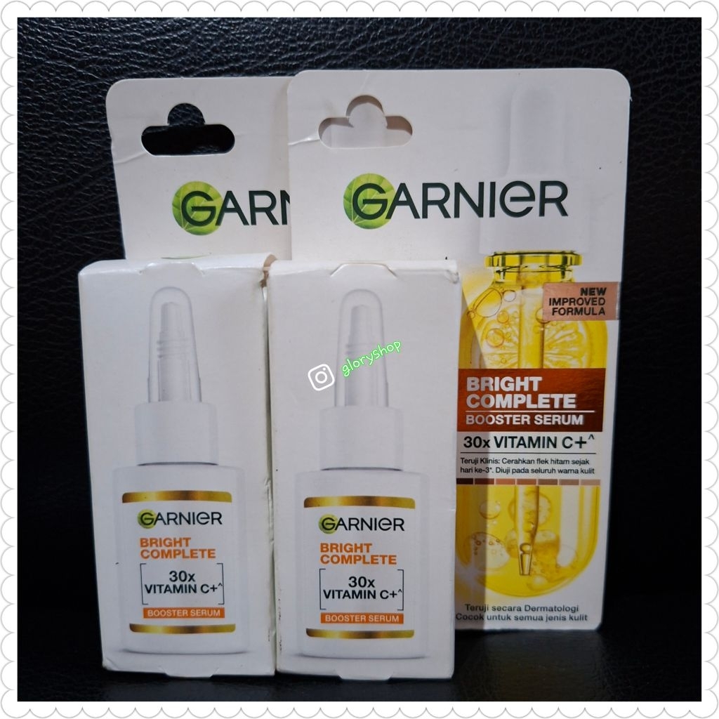 Garnier bright complete 30x Vitamin C booster serum 8ml/serum garnier/garnier/serum wajah garnier