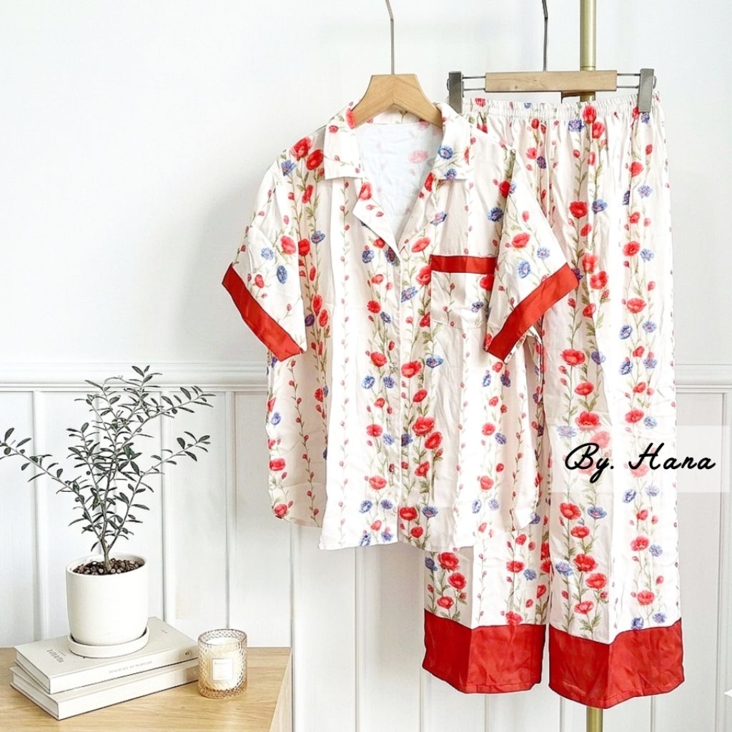 Setelan Juana Jumbo Ld 120 Rayon Viscose 4115 | Piyama | One set Baju Tidur Oneset Busui