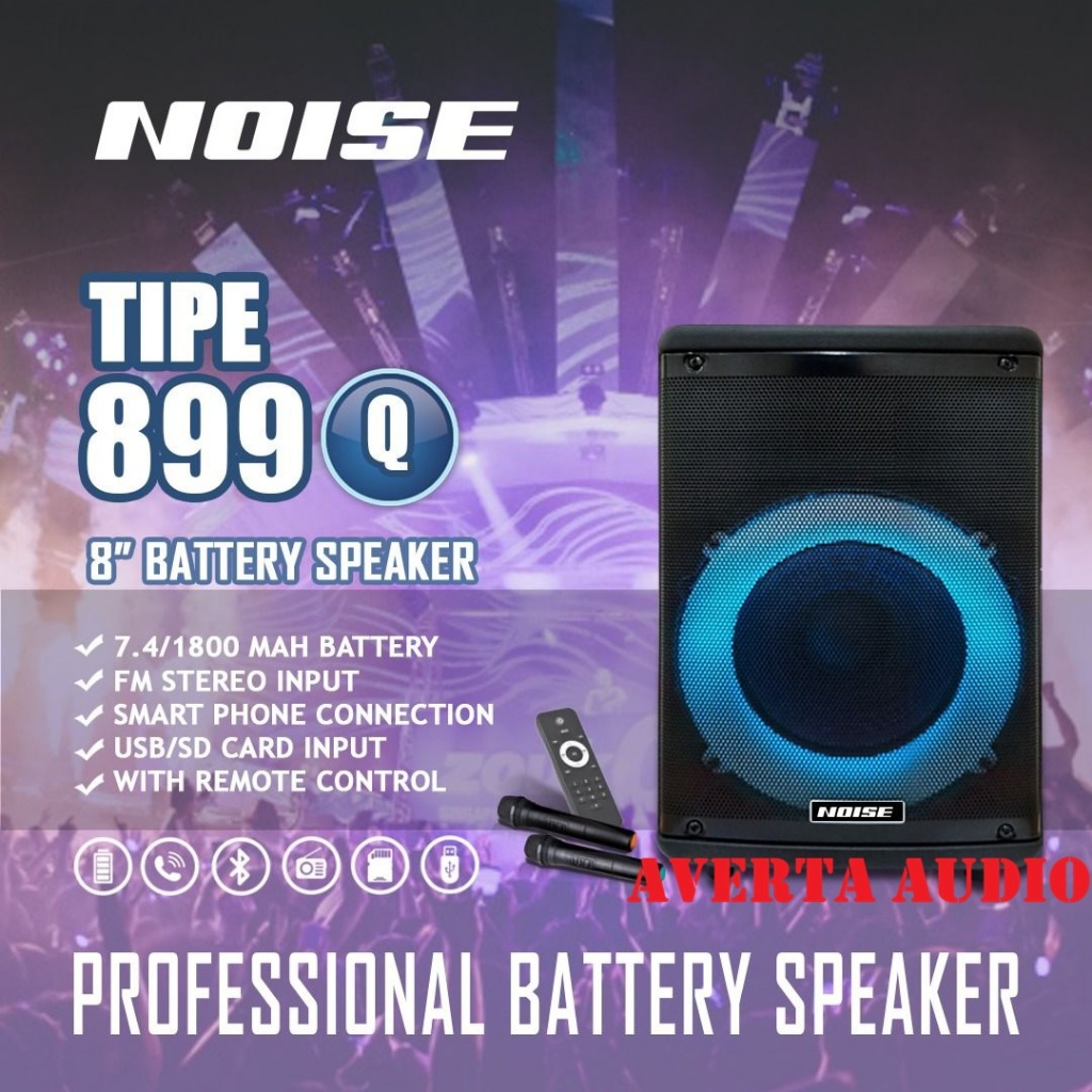 Noise Speaker Portable Bluetooth Wireless 8 Inch 899 Q
